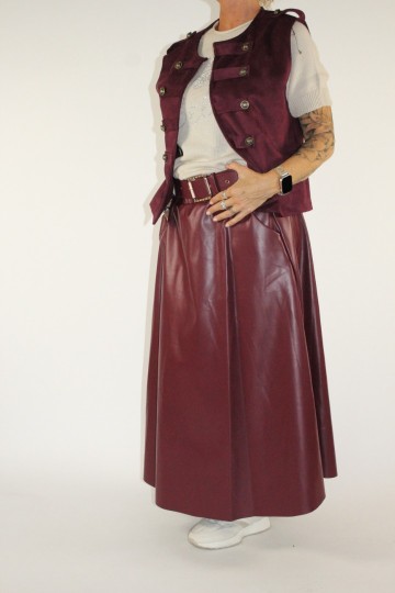 Soft vestje bordeaux 5