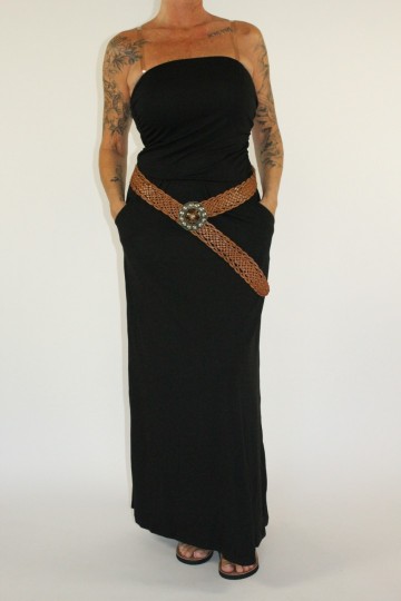 Strapless jurk cloe zwart 4