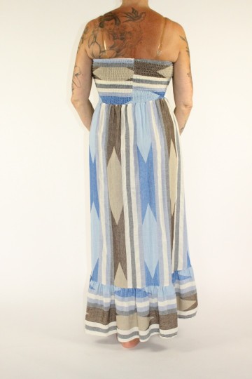 Strapless jurk rya blue 2