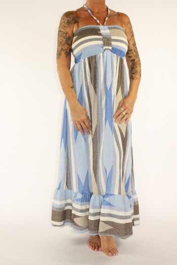 Strapless jurk rya blue 3