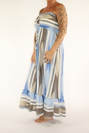 Strapless jurk rya blue 5