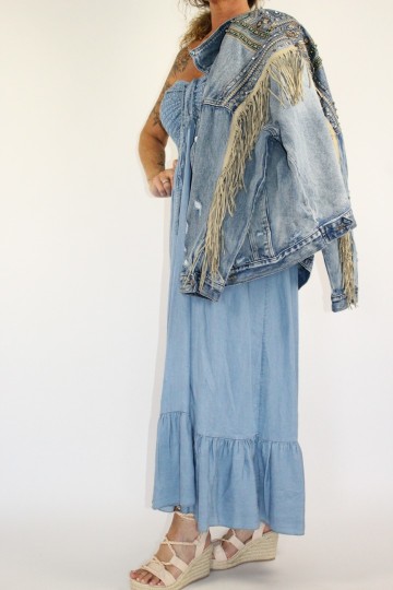 Strapless jurk rya jeans 4