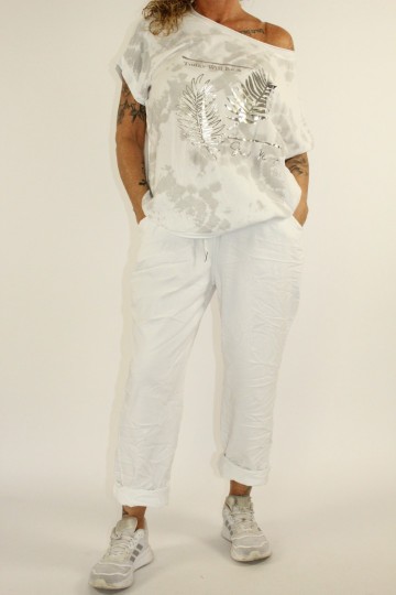 Stretch broek wit 2 0