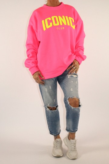 Sweater iconic fuchsia 2