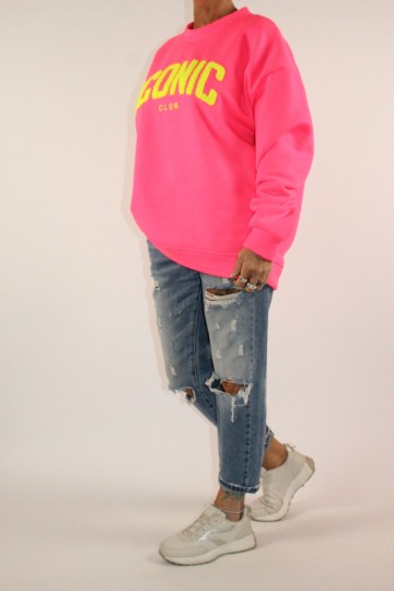 Sweater iconic fuchsia