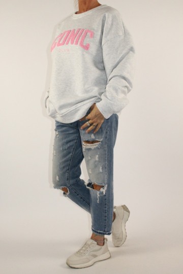 Sweater iconic grijs