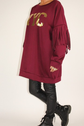 Sweater nyc bordeaux