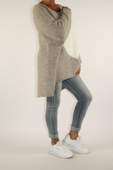 Trui heart beige 4