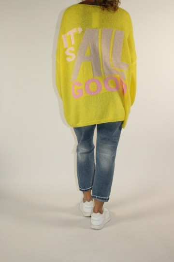 Trui smile geel 4