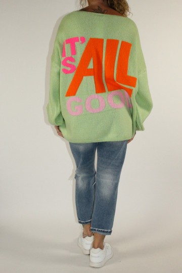 Trui smile lime 3