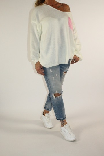 Trui smile off white 3