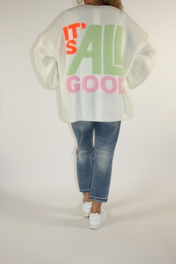 Trui smile off white 4