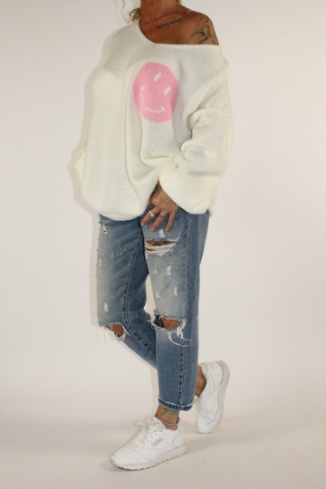 Trui smile off white