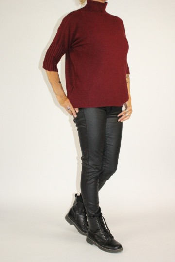 Turtle neck bordeaux 2