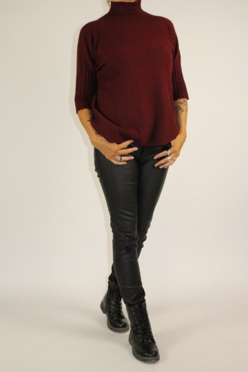 Turtle neck bordeuax