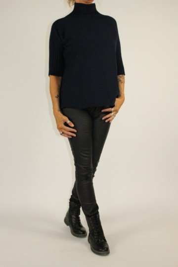 Turtle neck donker blauw 2