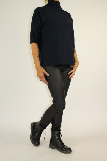 Turtle neck donker blauw 3