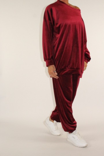 Velours set bordeaux 3