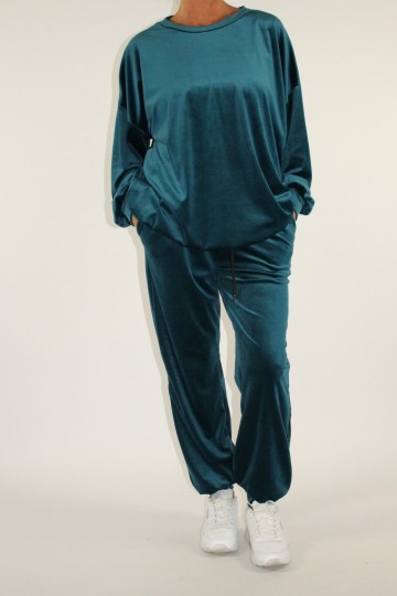 Velours set petrol 2