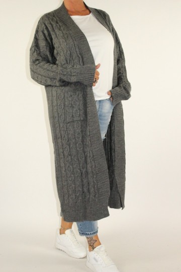 Vest donna donker grijs 2