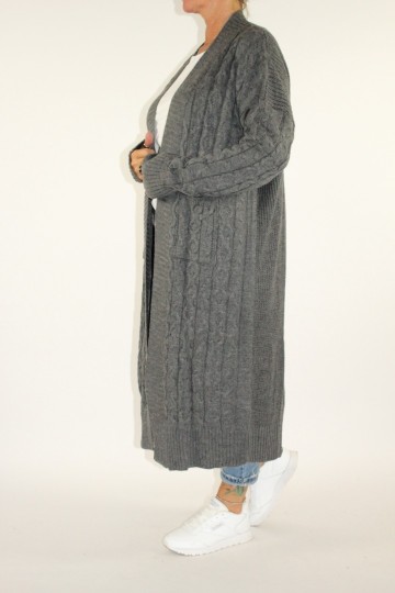 Vest donna donker grijs 3