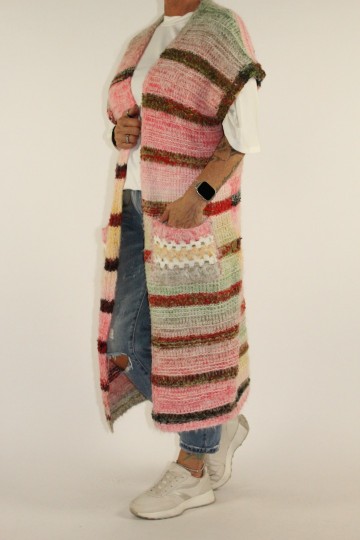Vest vikkie roze
