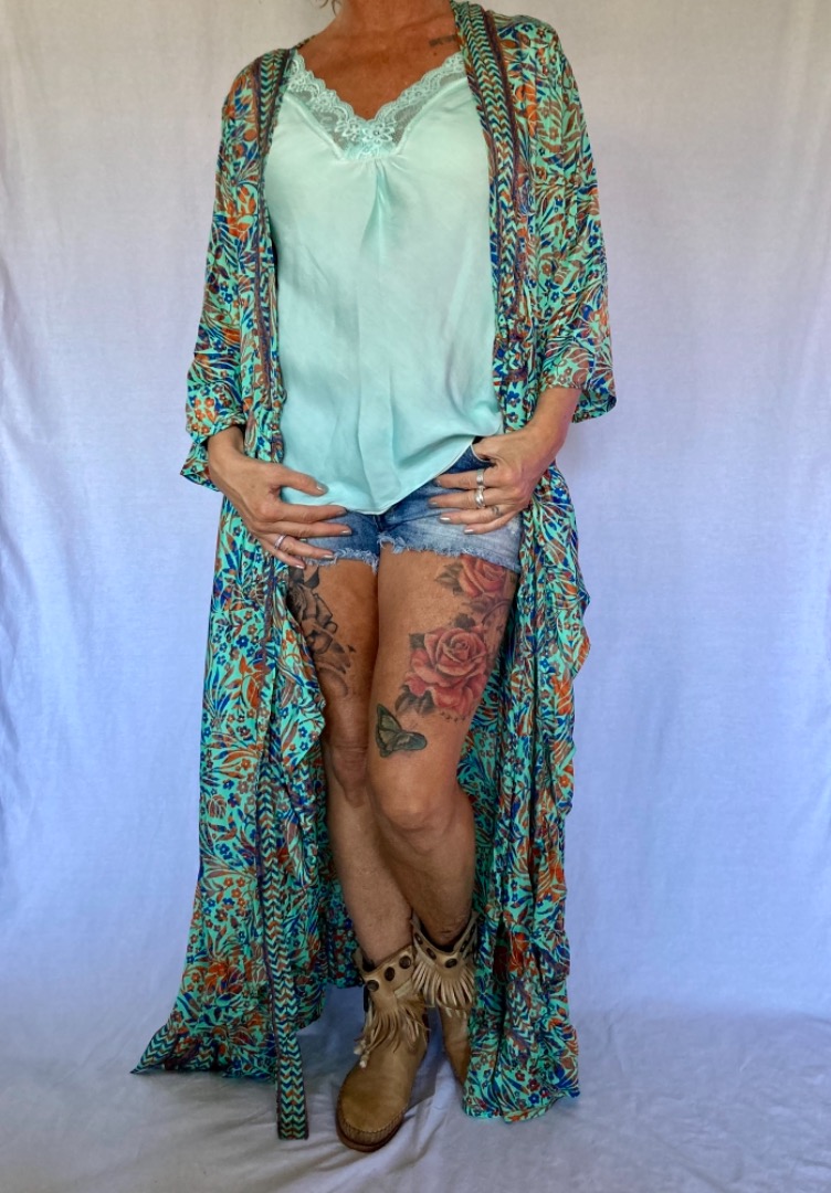 zak tetraëder Monnik Kimono dress ibiza style V3 - Ibiza / Boho - Mrs-Hippie.nl